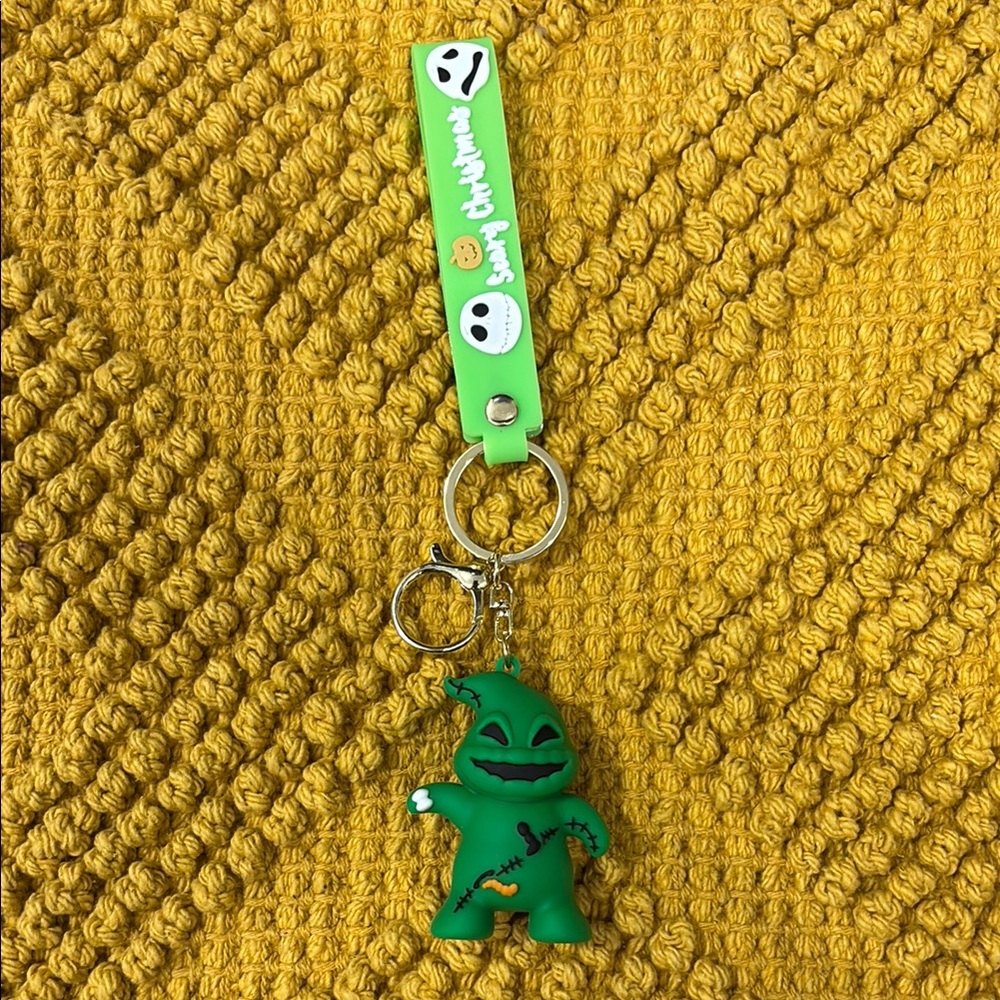 Nightmare Before Christmas Oogie Boogie Green Keychain
